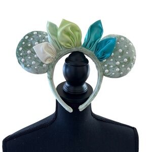 Tiana Green and Blue Mouse Ears Headband